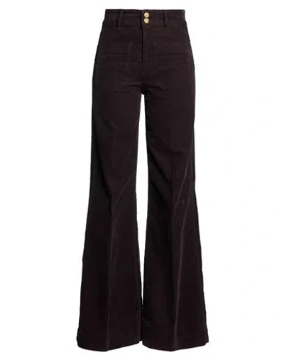 Seafarer Woman Pants Chocolate Brown Size 28 Cotton, Elastane