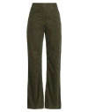Seafarer Woman Pants Military Green Size 29 Cotton, Elastane In Green