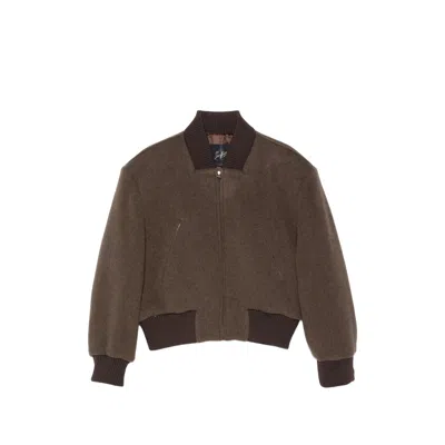 Seafarer Wool-cashmere Blend Bomber Jacket In Animal Print