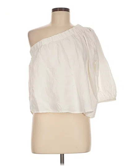 Pre-owned Seafolly 3/4 Sleeve Blouse In White