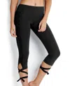Seafolly Active Wrap Me Up Legging In Sea Black In Multi