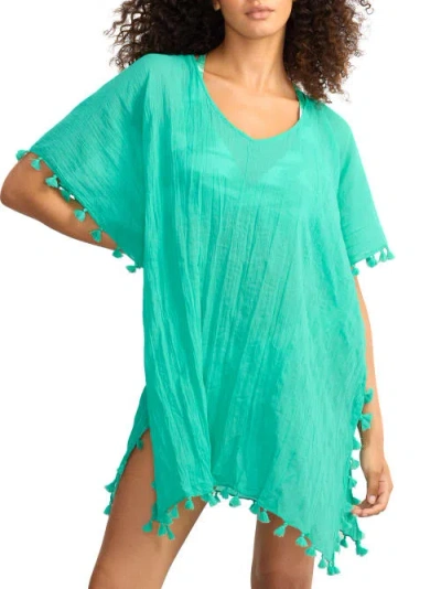 Seafolly Amnesia Caftan Cover-up In Green