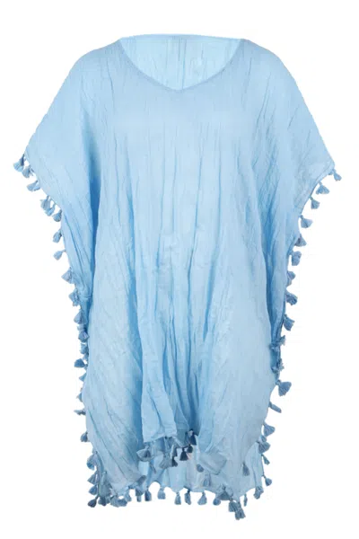 SEAFOLLY AMNESIA KAFTAN CORNFLOWER