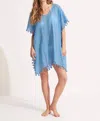 Seafolly Amnesia Kaftan Coverup In Azure In Blue