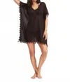Seafolly Womens Black Amnesia Crinkled-cotton Kaftan In Black
