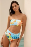 Seafolly Strapless Bandeau Bikini Top In Multicolor