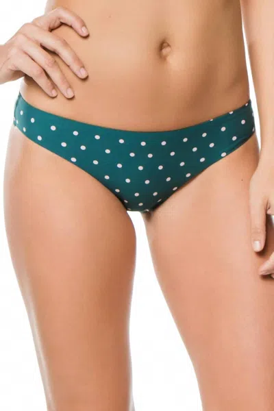 Seafolly Aralia Hipster Bikini Bottom In Spot In Green