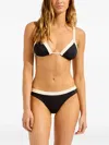 Seafolly Bandwave Contrast-trim Bikini In Multi