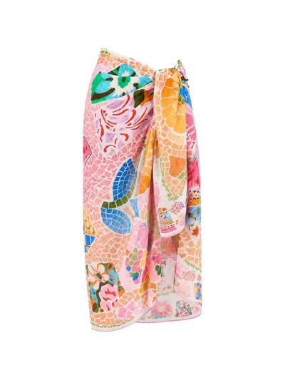 Seafolly Beach Boheme Printed Sarong In Multi