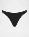 Seafolly Beach Bound High-leg Bikini Bottoms In Black