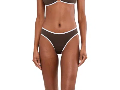 Seafolly Beach Bound High Leg Pants In Brown