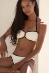 Seafolly Beach Bound Ring Bikini Top In Beige