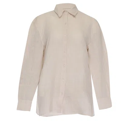 Seafolly Beach Edit Beach Linen Shirt In Neutral