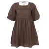 Seafolly Beach Edit Shoreline Cover Up Chocolate In Brown
