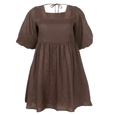 Seafolly Beach Edit Shoreline Cover Up Chocolate In Brown