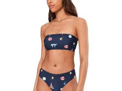 Seafolly Beachclub Tube Top In Blue