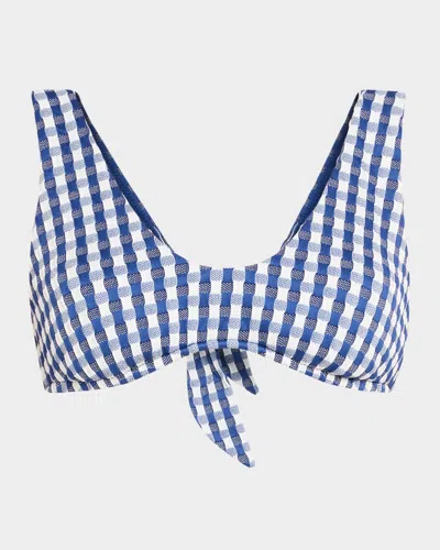 Seafolly Bella Multi-fit Longline Bikini Top In Ultramarin