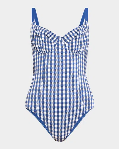 Seafolly Bella Underwire One-piece Swimsuit In Ultramarin