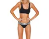 Seafolly Belted High Waisted Bikini Bottom In Black In Black