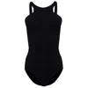Seafolly Black Active High Neck Maillot In Black