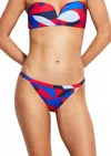Seafolly Bound Brazilian Bikini Bottom In Aloha Chilli