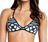 Seafolly Bralette Bikini Top In Sea Black White In Multi