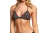 Seafolly Caribbean Kool Action Back Tri Bikini Top In Caribbean Kool Black