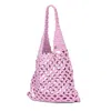 Seafolly Carried Away Plaited Rope Tote Wild Rose In Purple