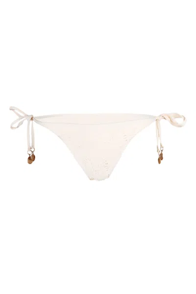 Seafolly Chiara Tie Side Rio Pant Ecru