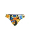 Seafolly Ciao Bella Hipster Bikini Bottom Womens Navy Multi Swimwear Buu1125 In Blue