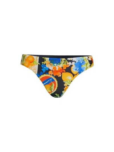 Seafolly Ciao Bella Hipster Bikini Bottom Womens Navy Multi Swimwear Buu1125 In Blue