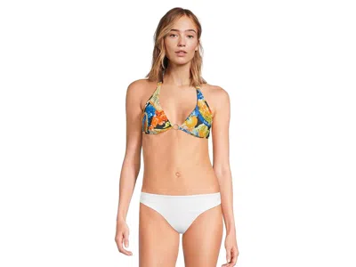 Seafolly Ciao Bella Long Line Halter Bra In Multi