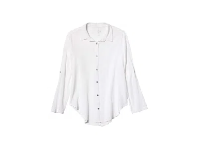 Seafolly Classic Beach Shirt Cover-up In White
