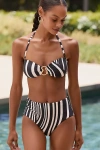 Seafolly Coastline High-rise Bikini Bottoms In Black