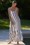 Seafolly Coastline Tie-back Maxi Dress In Multi