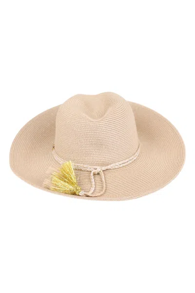 Seafolly Collapsible Fedora Hat Gold In Neutral