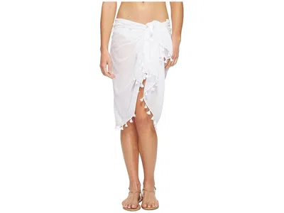 Seafolly Beach Edit Cotton Gauze Sarong White