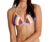 Seafolly Crochet Bikini Top In Sea Caribbean Kool In Multi