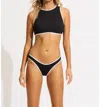 Seafolly Cropped Tank Top In Black In Black