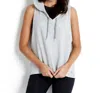 SEAFOLLY CROSS BACK HOODIE IN SEA GREY