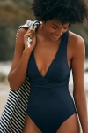 Seafolly Cross-back One-piece Swimsuit In Blue