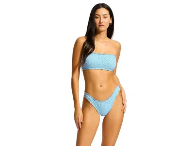 Seafolly Daydreamer Tube Top In Blue