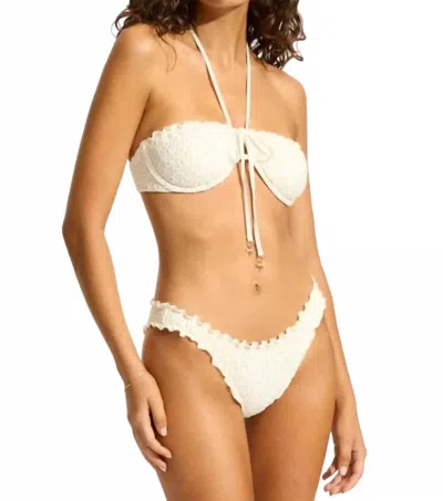 Seafolly Daydreamer Underwire Bikini In Vanilla In White