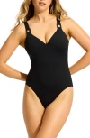 Seafolly Dd-cup One-piece Swimsuit In Black