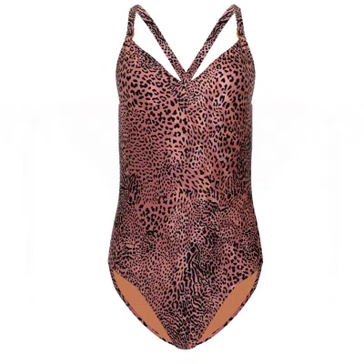 Seafolly Dd Cup Sweetheart Maillot Bronze In Brown