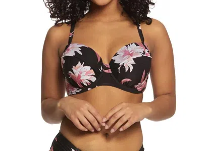 Seafolly Desert Flower Dd Bustier Bikini Top In Black