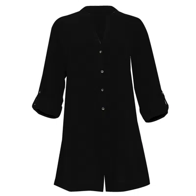 Seafolly Double Cloth Playsuit Black