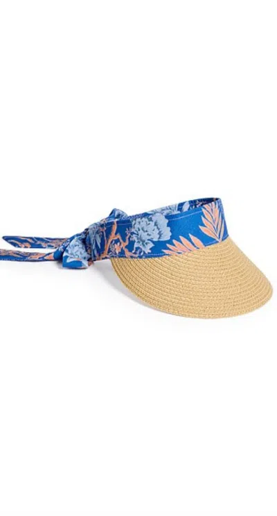 Seafolly Eden Scarf Visor Azure