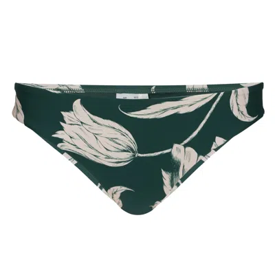 Seafolly Fleur De Bloom Hipster Pant Evergreen In Green