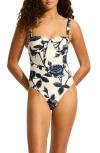 Seafolly Floral Underwire One-piece Swimsuit